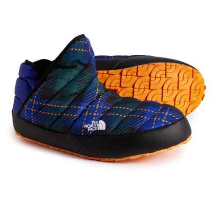 The North Face ThermoBall® Traction Booties - Insulated, Slip-Ons (For Men) in Ponderosa Plaid/Lapis Blue