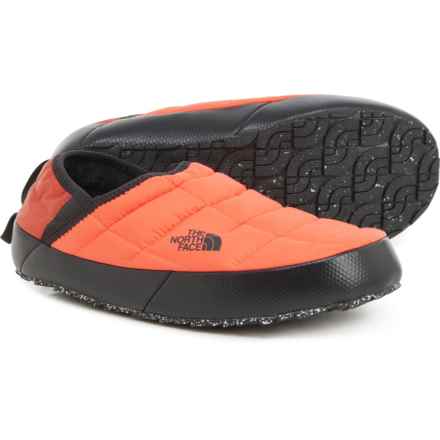 The North Face ThermoBall® Traction Mule V Slippers - Insulated, Slip Ons (For Men) in Retro Orange/Tnf Black