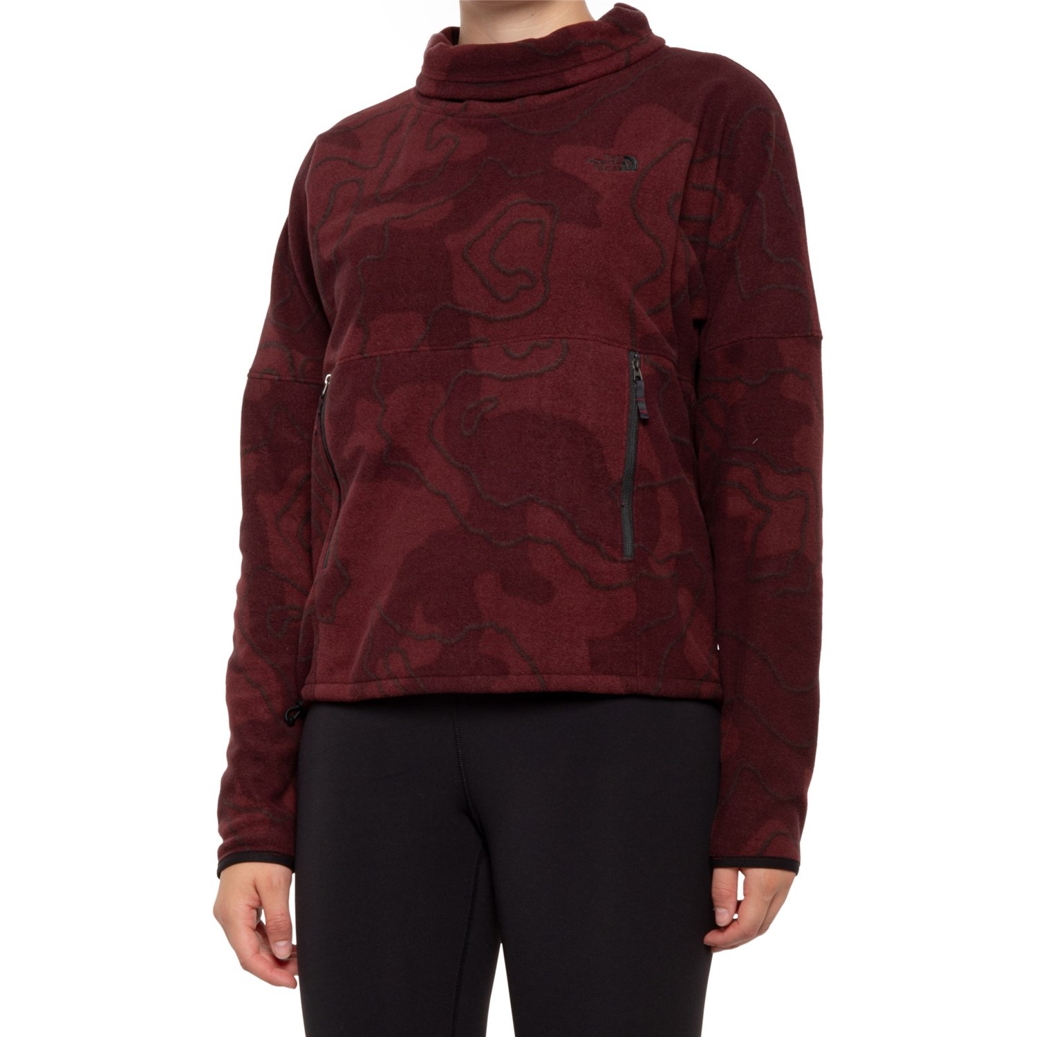 north face funnel neck sweatshirt