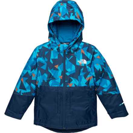 The North Face Toddler Boys Freedom Ski Jacket - Waterproof, Insulated in Acoustic Blue Triangle Camo Print