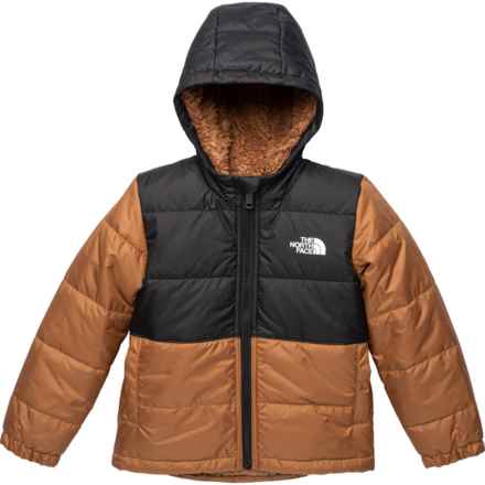 The North Face Toddler Boys Mount Chimbo Reversible Hooded Jacket - Insulated in Toasted Brown