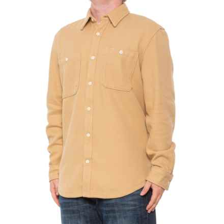 The North Face Valley Twill Flannel Shirt - Button Front, Long Sleeve in Khaki Stone