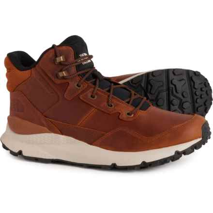 The North Face Vals II Mid Snow Boots - Waterproof, Leather (For Men) in Caramel Cafe/Tnf Blck