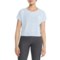 The North Face Wander Crossback Keyhole Crop Top - Short Sleeve in Beta Blue