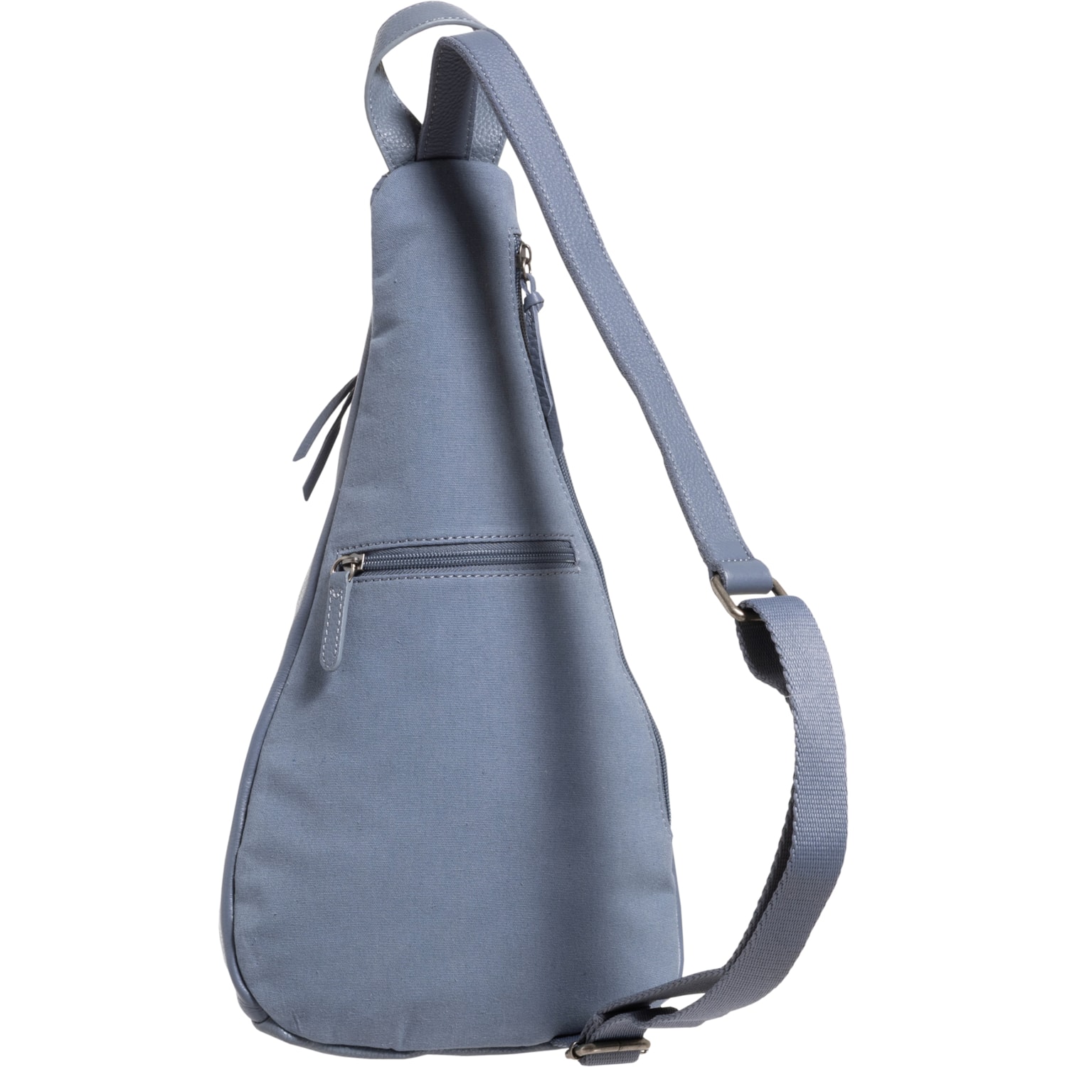 Day & Mood Leather Sling Backpack Purse blue gray Introducing the Sally Sling! ? Designed for short trips  main image 3