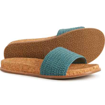The Sak Mendocino Crochet Slide Sandals (For Women) in Dry Leaf