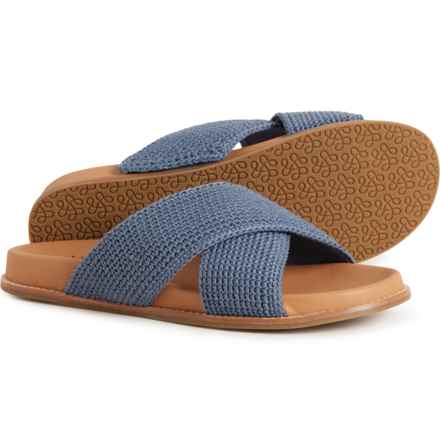 The Sak Penelope Crochet Slide Sandals (For Women) in Maritime