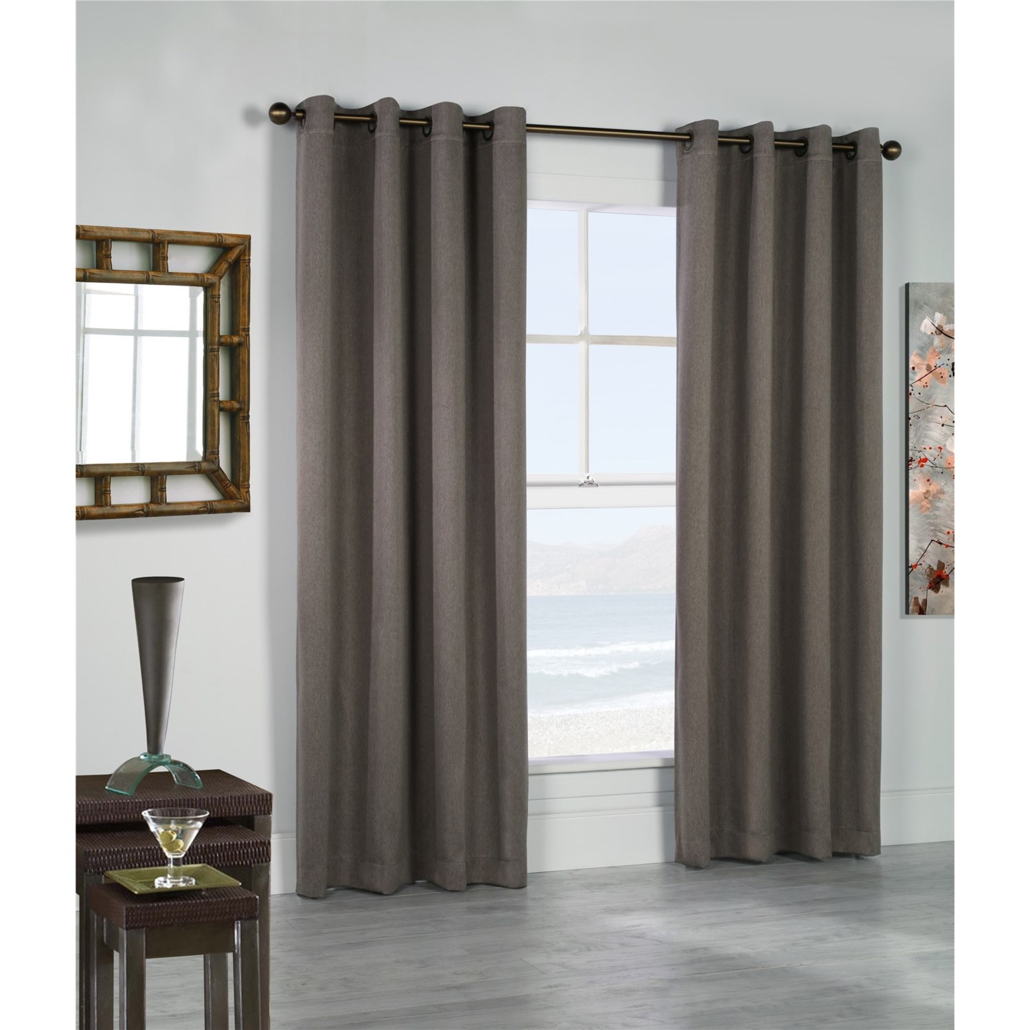 Thermalogic Belize Woven Room Darkening Curtains 104x63