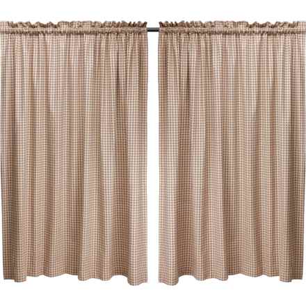 Thermalogic Checkmate Energy Efficient Insulated Curtains - 160x84”, Pole Top, 2 Panels, Grey in Grey