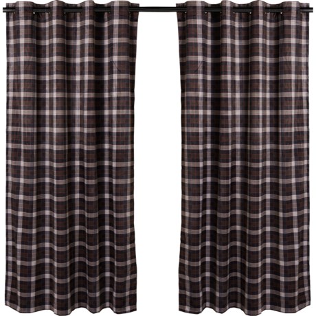 Thermalogic MacDonald Room Darkening Insulated Curtain Panel - 52x84”, Grommet Top,Red Plaid in Red Plaid