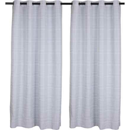 Thermalogic Solstice ThermaPlus Curtains - 104x84", Grommet Top, 2 Panels, Navy in Navy