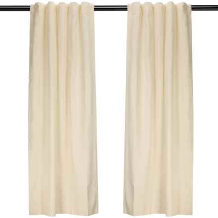Thermalogic Weathermate Topsions Energy Efficient Insulated Curtains - 80x84", Tab Top, 2 Panels, Natural in Natural