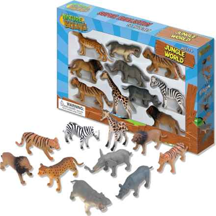 THiN AiR Jungle World Animal Toy Set - 10-Piece in Multi