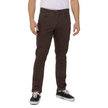 Thread & Cloth Stretch-Knit Dobby Jeans in Coffee Bean