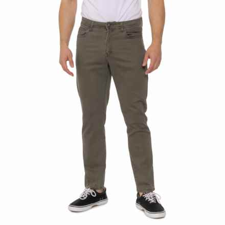 Thread & Cloth Stretch-Knit Dobby Jeans in New Olive