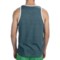 7557N_3 Threads 4 Thought Placement Stripe Tank Top - Single Pocket (For Men)