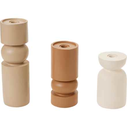 Three Hands Candle Stick Holders - Set of 3 in Multi