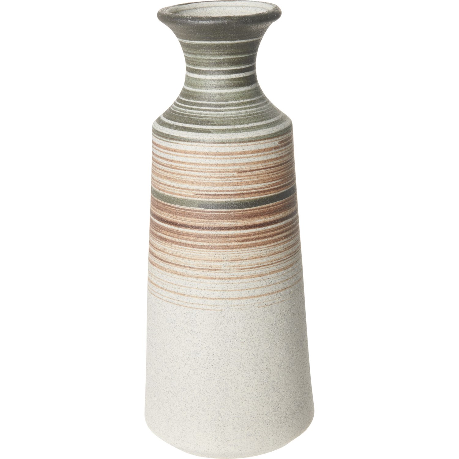 Three Hands Textured Ceramic Vase 15x6” Save 25