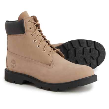 Timberland 6” Classic Contrast Collar Boots - Waterproof, Nubuck (For Men) in Natural
