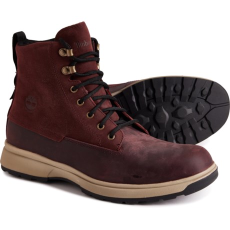 Timberland Atwells Ave Mid Boots - Waterproof, Leather (For Men) in Dark Port