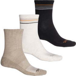 Timberland Camp Hike Shortie Hiking Socks - 3-Pack, Crew (For Men) in Natural