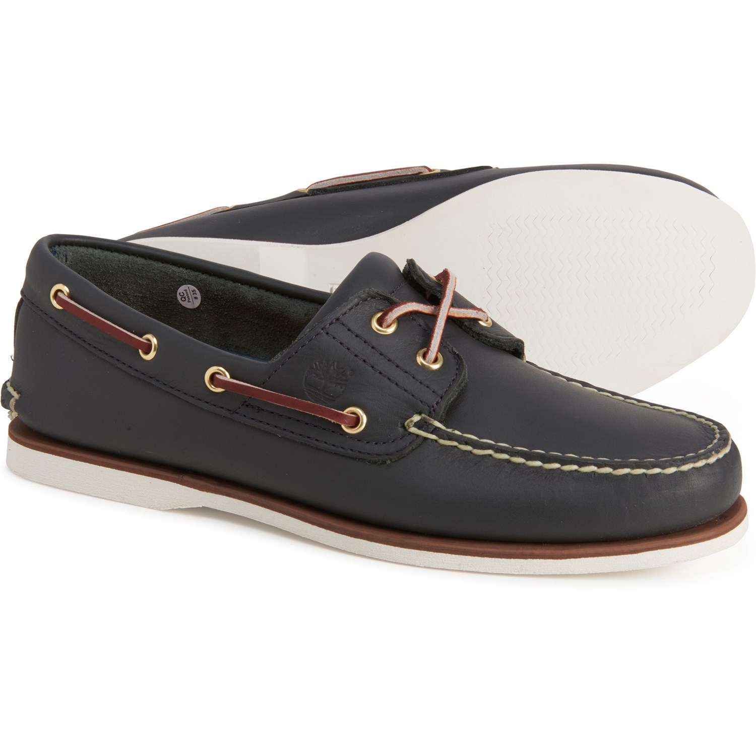 mens brown timberland boat shoes