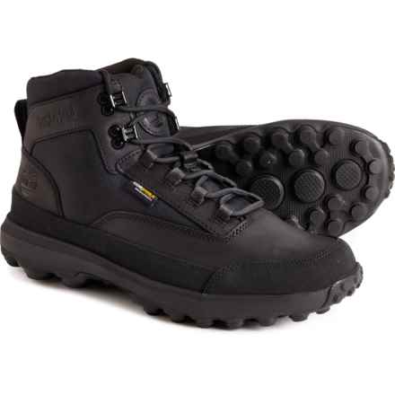 Timberland Converge Mid Hiking Boots - Leather (For Men) in Jet Black