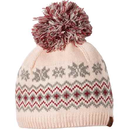 Timberland Fair Isle Beanie in Cameo Rose