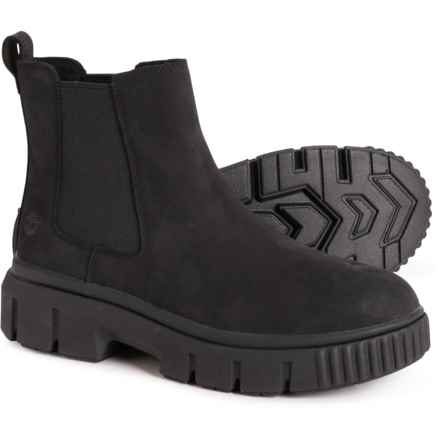 Timberland Greyfield Mid Chelsea Boots - Suede (For Women) in Jet Black