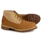 Timberland Heritage Mid Lace Chukka Boots - Leather (For Men) in Wheat Nubuck White Natual