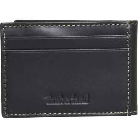 Timberland Hunter Flip Clip Wallet - Leather (For Men) in Black