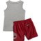 44HUK_2 Timberland Infant Boys Muscle Shirt and Swim Trunks Set - Sleeveless