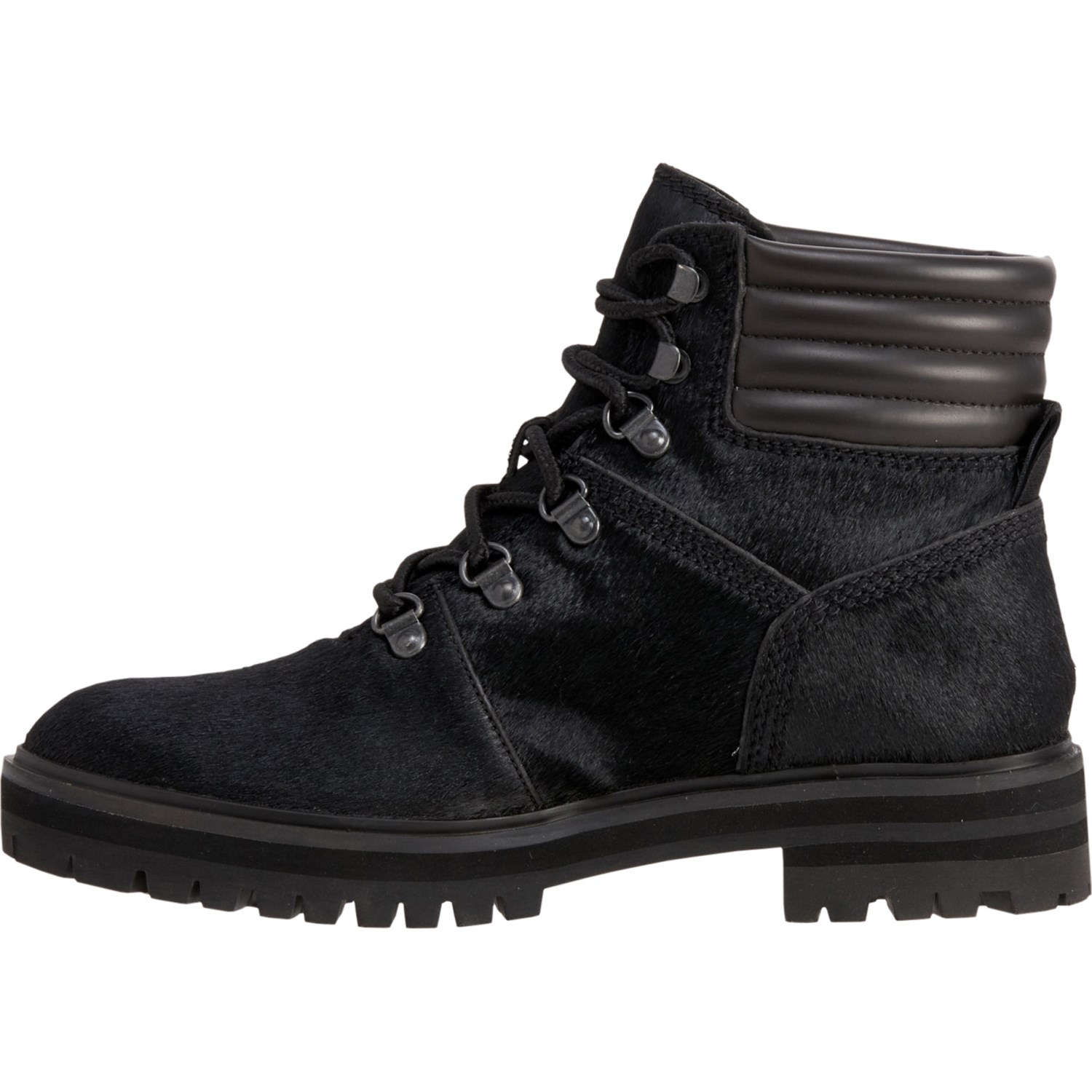 london square biker boot for women in black