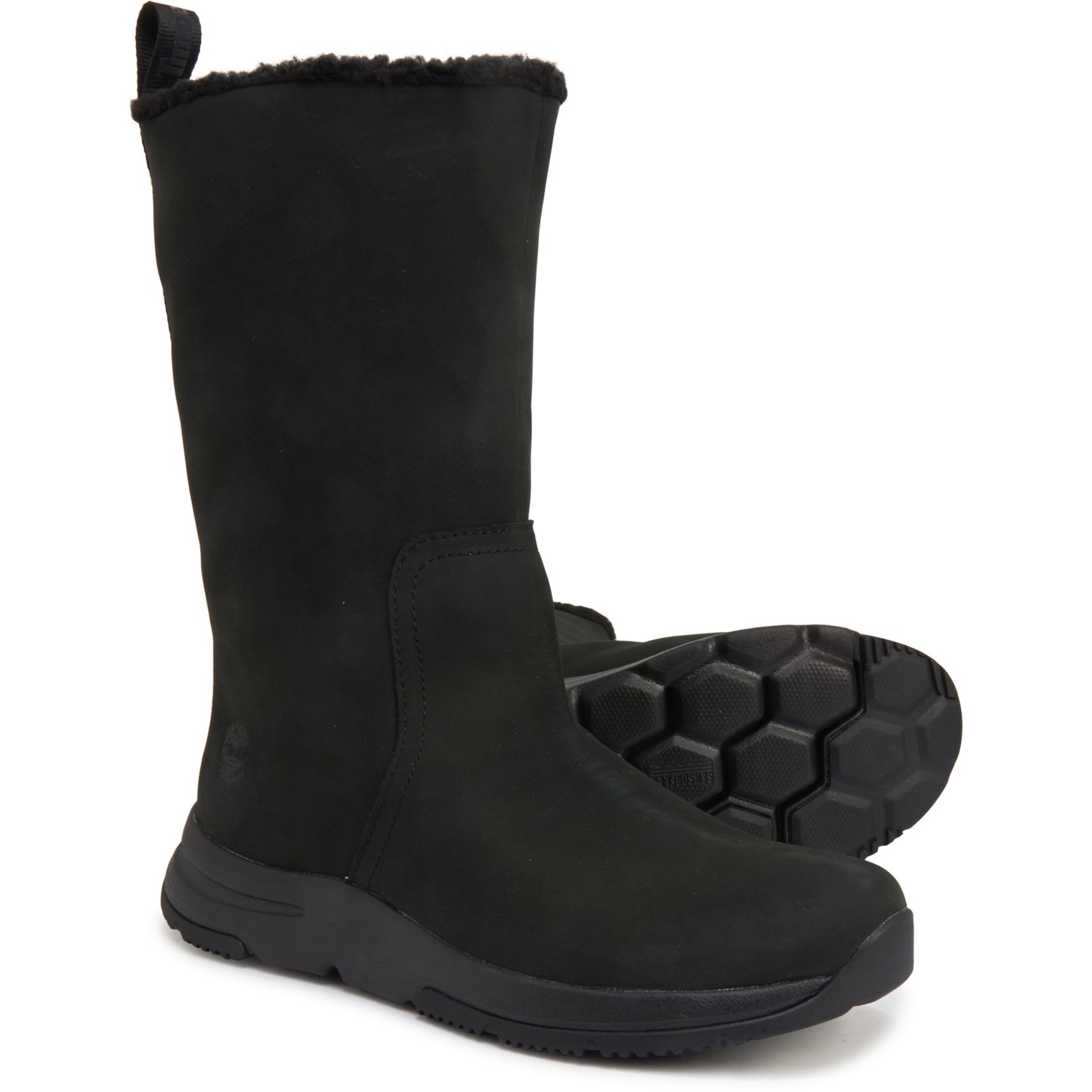 timberland black snow boots