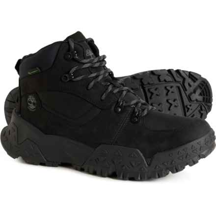 Timberland Motion Scramble Mid Lace-Up Hiking Boots - Waterproof, Leather (For Men) in Black