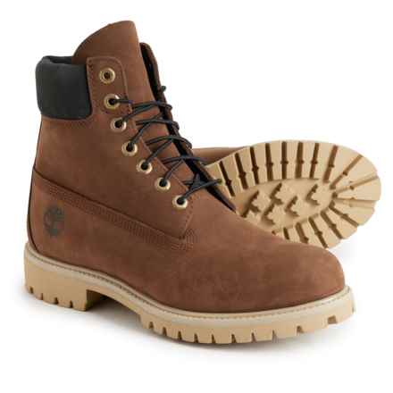 Timberland Premium 6” Lace-Up Boots - Waterproof, Insulated, Leather (For Men) in Dark Brown