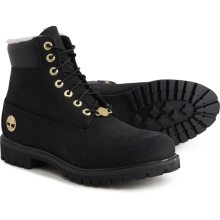 Timberland Premium Warm-Lined Boots for Men | Black | Size 8.5