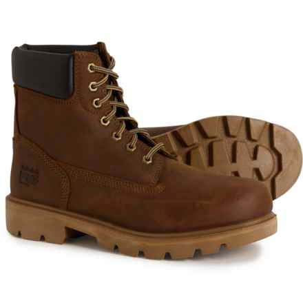 Timberland Pro 6" Sawhorse Work Boots - Leather (For Men) in Md Brn F Grain