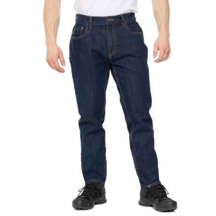 Timberland Pro Ballast Athletic Fit Flex Carpenter Jeans in Dk Wash/Orange
