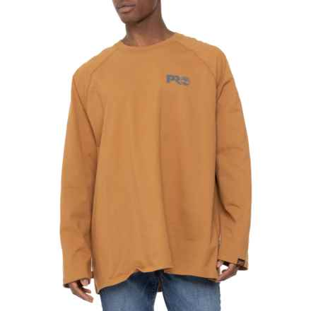Timberland Pro Core Reflective Pro Logo T-Shirt - Long Sleeve in Wheat Boot