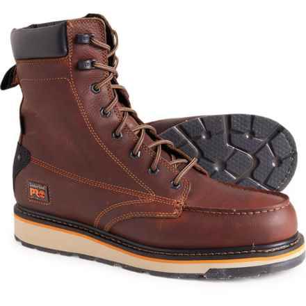 Timberland Pro Gridworks Soft-Toe Work Boots - 8”, Waterproof, Leather (For Men) in Brown