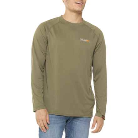 Timberland Pro Wicking Good T-Shirt - Long Sleeve in Burnt Olive