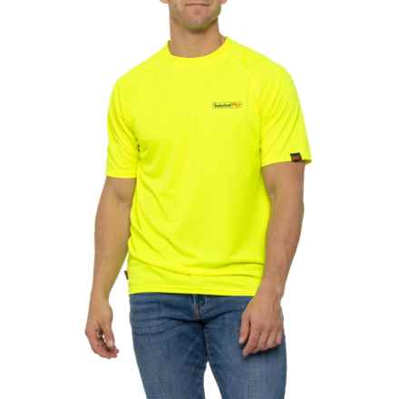 Timberland Pro Wicking Good Tech T-Shirt - Short Sleeve in Bright Yellow