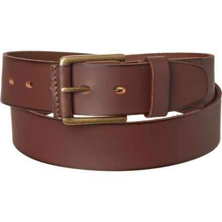 Timberland Pull-Up Jean Belt - Leather, 40 mm in Dark Brown