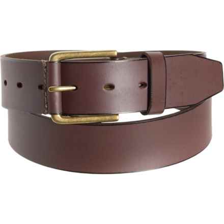 Timberland Pull Up Jeans Belt - Leather, 40 mm in Dark Brown