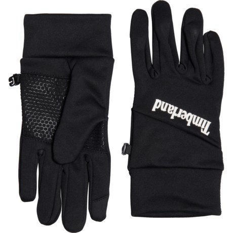 Timberland Touchscreen Compatible Stretch-Knit Fleece-Lined Sport Gloves (Size: S-XL in Black)
