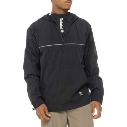 Timberland Windbreaker Jacket - Zip Neck in Black