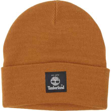 Timberland Woven Label Short Watch Cap (For Men) in Wheat