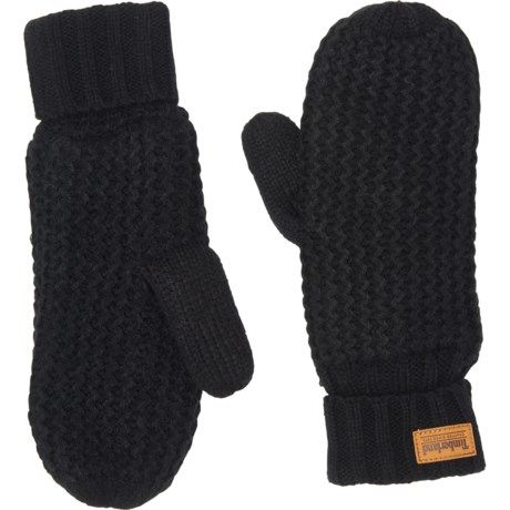 Timberland Zig Zag Mittens (For Women) in Black