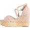 6VFUM_4 TINA ROSE Miranda Wedge Sandals - Suede (For Women)